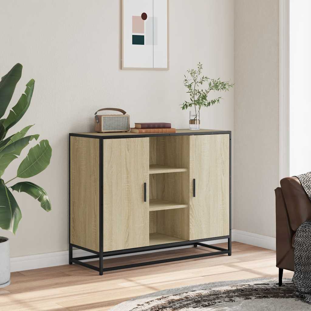 vidaXL Dulap, stejar sonoma, 92x35x76 cm, lemn prelucrat