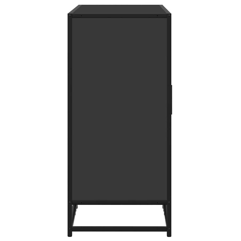 vidaXL Servantă, negru, 92x35x76 cm, lemn prelucrat