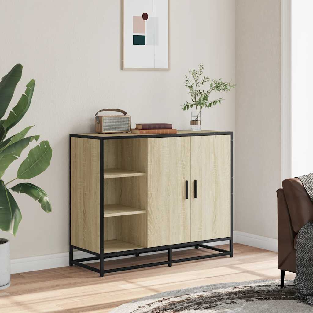 vidaXL Dulap, stejar sonoma, 92x35x76 cm, lemn prelucrat