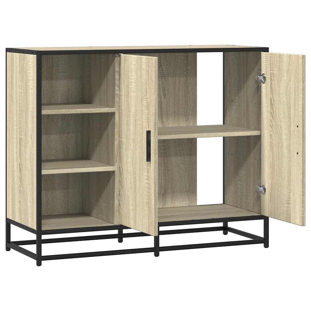 vidaXL Dulap, stejar sonoma, 92x35x76 cm, lemn prelucrat