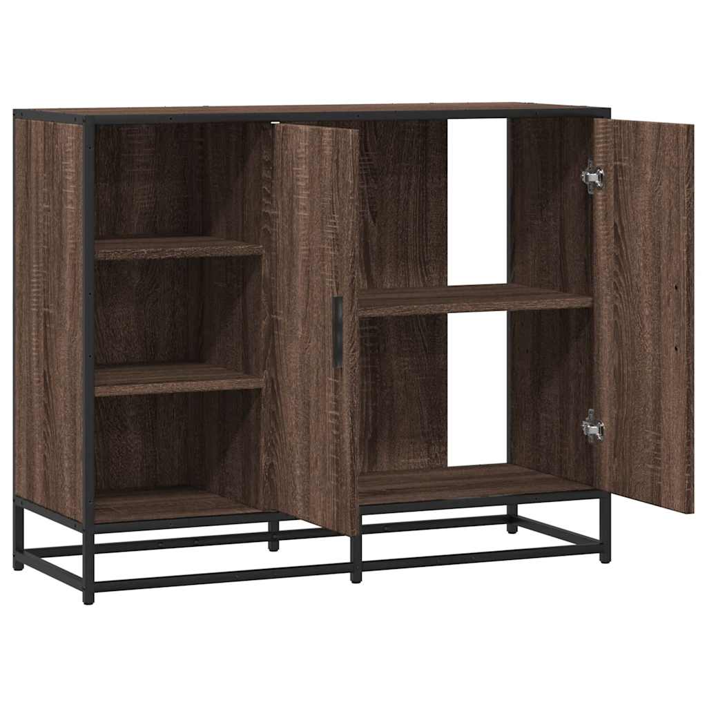 vidaXL Dulap, stejar maro, 92x35x76 cm, lemn prelucrat