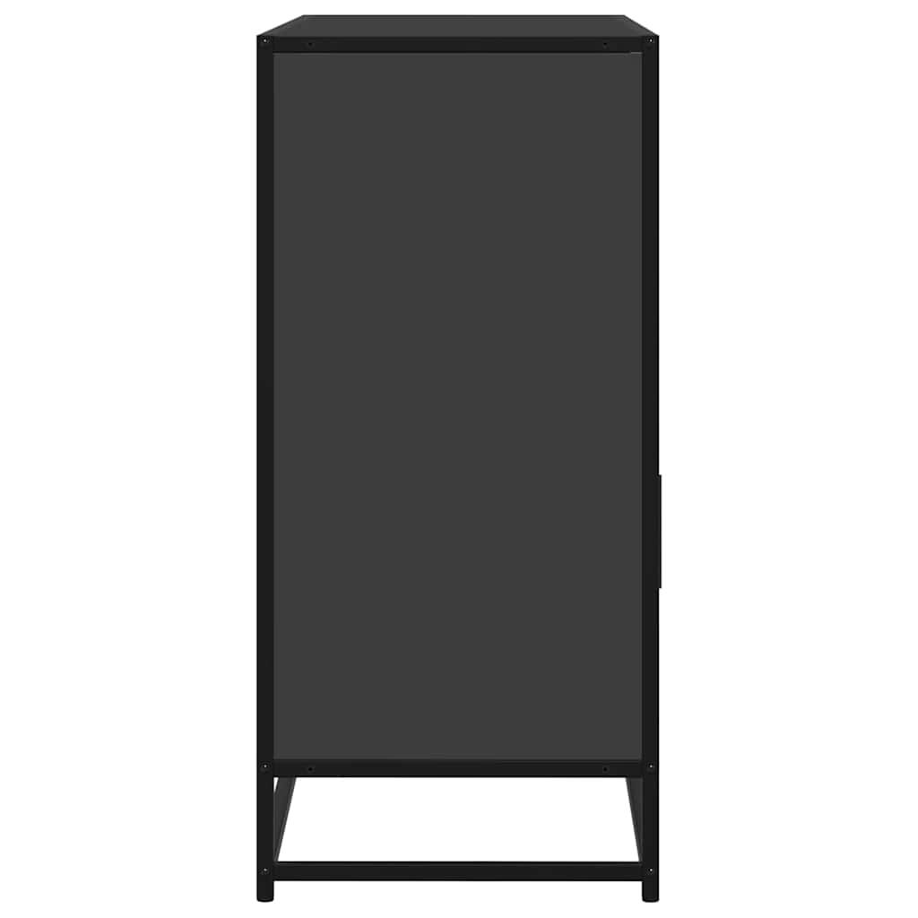 vidaXL Dulap, negru, 100x35x76 cm, lemn prelucrat
