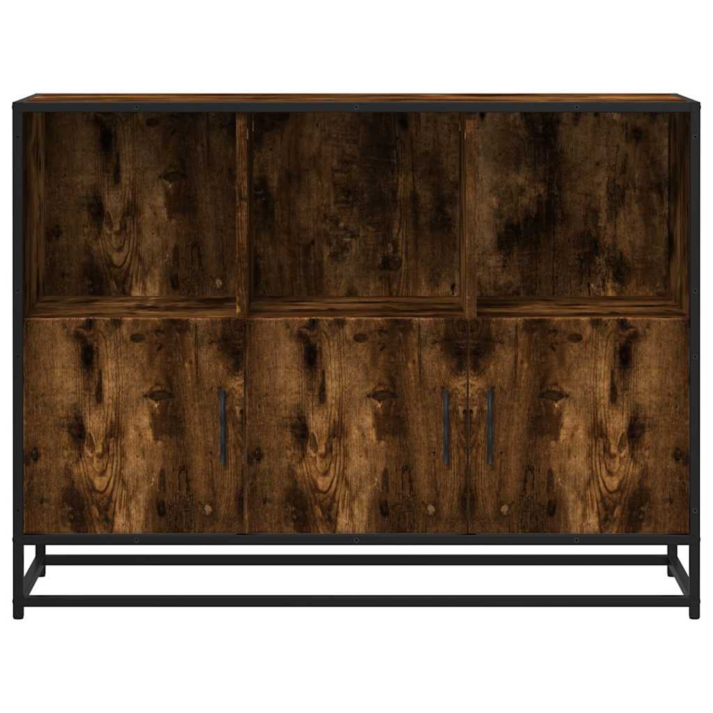 vidaXL Dulap, stejar fumuriu, 100x35x76 cm, lemn compozit