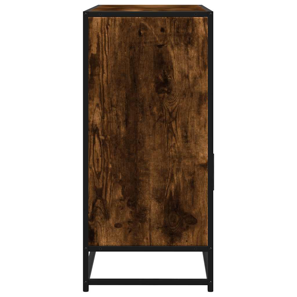 vidaXL Dulap, stejar fumuriu, 100x35x76 cm, lemn compozit