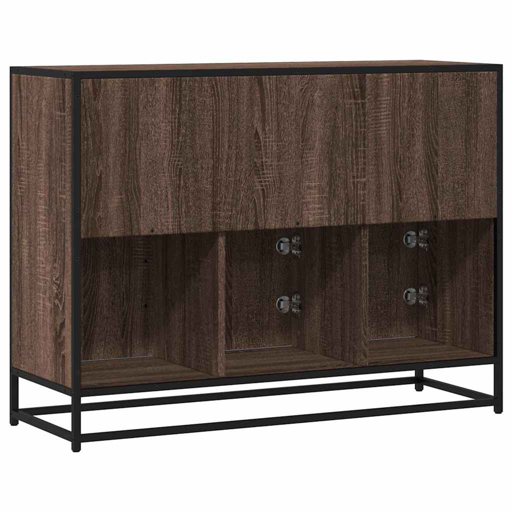 vidaXL Servantă, stejar maro, 100x35x76 cm, lemn compozit