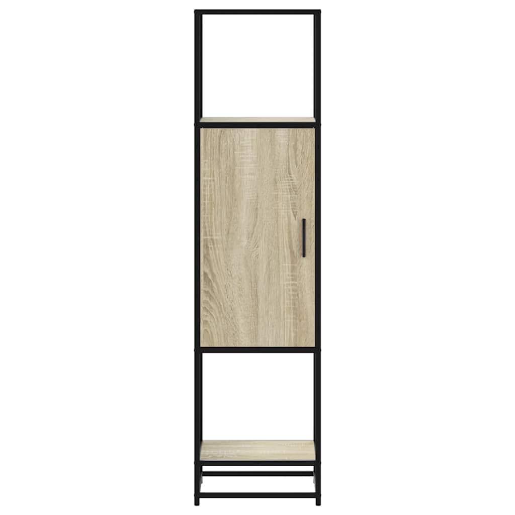vidaXL Dulapuru Stejar Sonoma 35,5x35x139 cm lemn și metal prelucrat vidaXL Dulapuru Stejar Sonoma 35,5x35x139 cm lemn și metal prelucrat