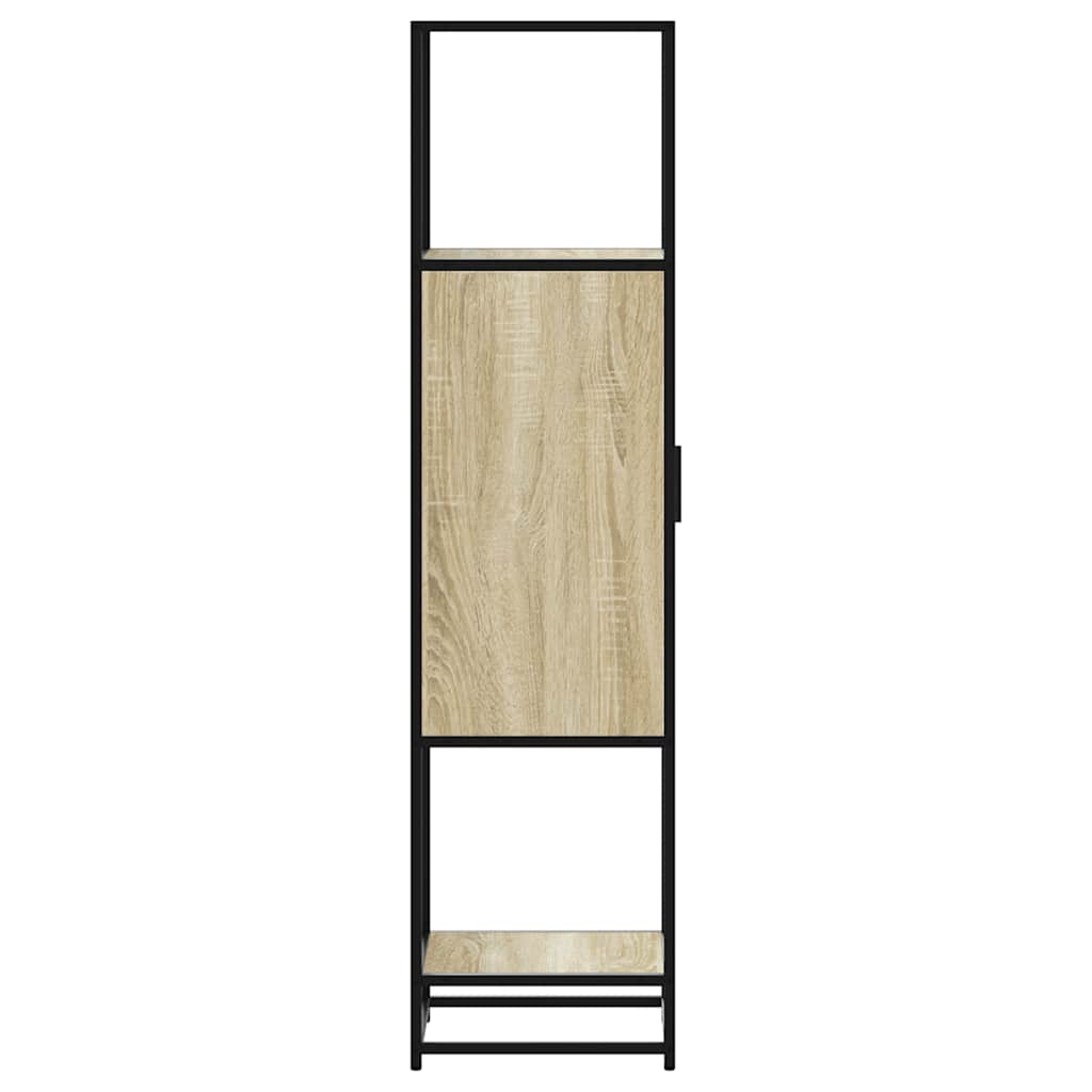 vidaXL Dulapuru Stejar Sonoma 35,5x35x139 cm lemn și metal prelucrat vidaXL Dulapuru Stejar Sonoma 35,5x35x139 cm lemn și metal prelucrat