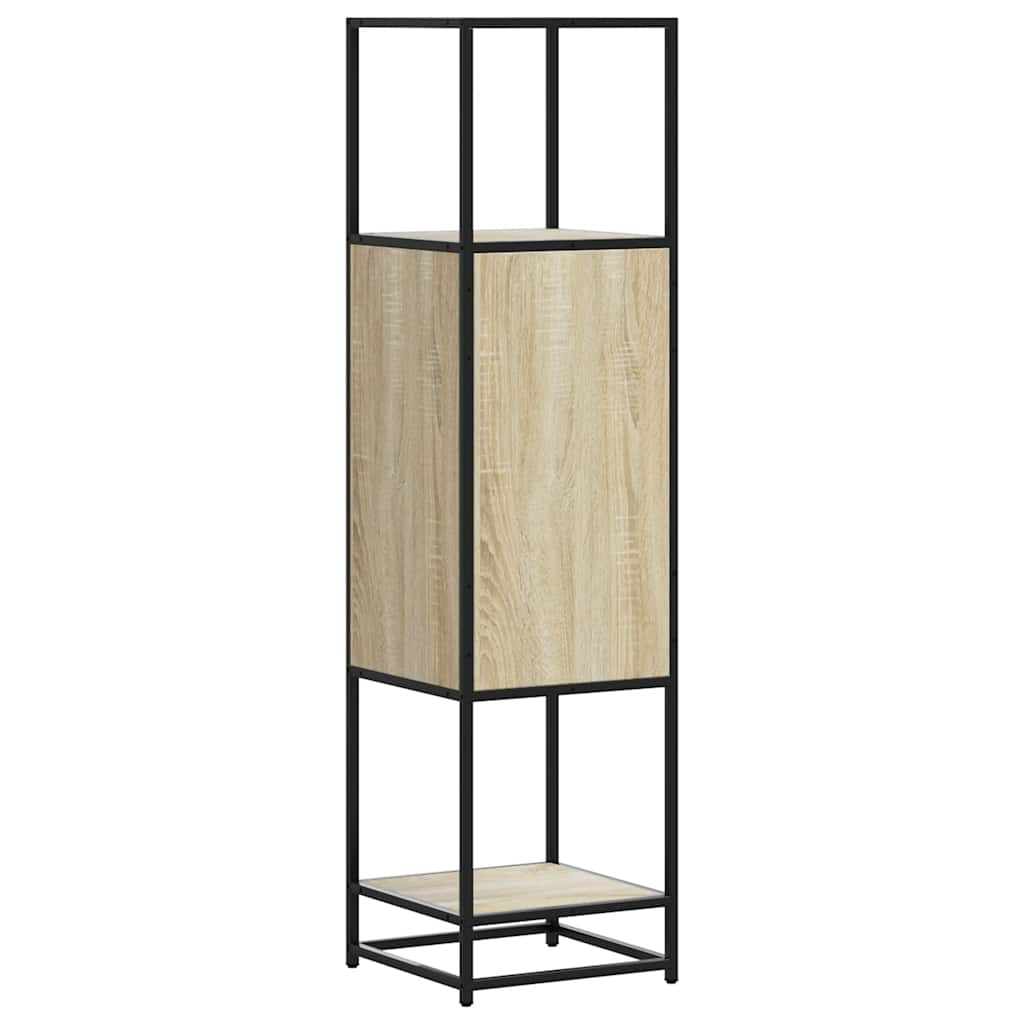 vidaXL Dulapuru Stejar Sonoma 35,5x35x139 cm lemn și metal prelucrat vidaXL Dulapuru Stejar Sonoma 35,5x35x139 cm lemn și metal prelucrat
