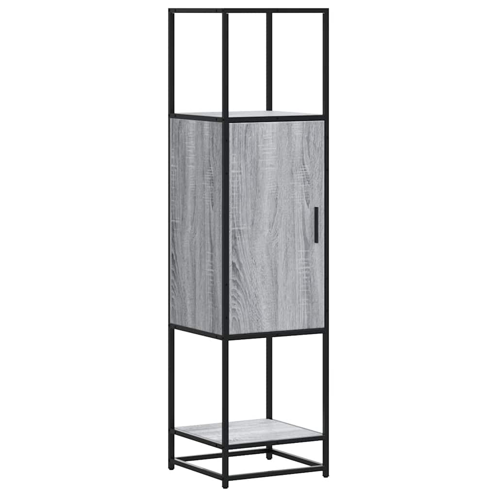 vidaXL Dulap nalt gri Sonoma 35,5x35x139 cm lemn prelucrat