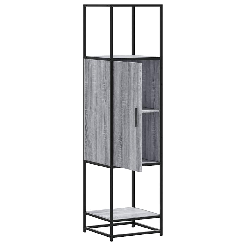 vidaXL Dulap nalt gri Sonoma 35,5x35x139 cm lemn prelucrat
