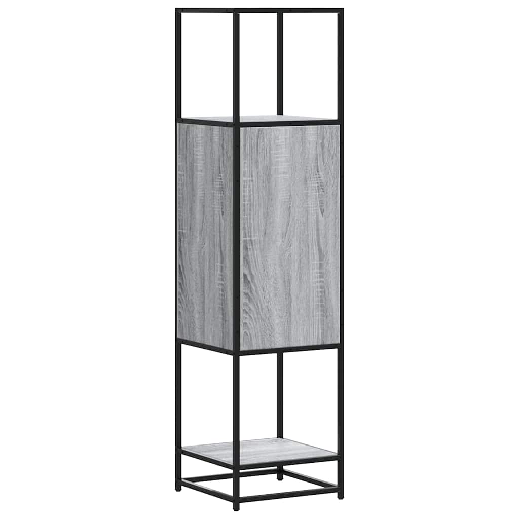 vidaXL Dulap nalt gri Sonoma 35,5x35x139 cm lemn prelucrat
