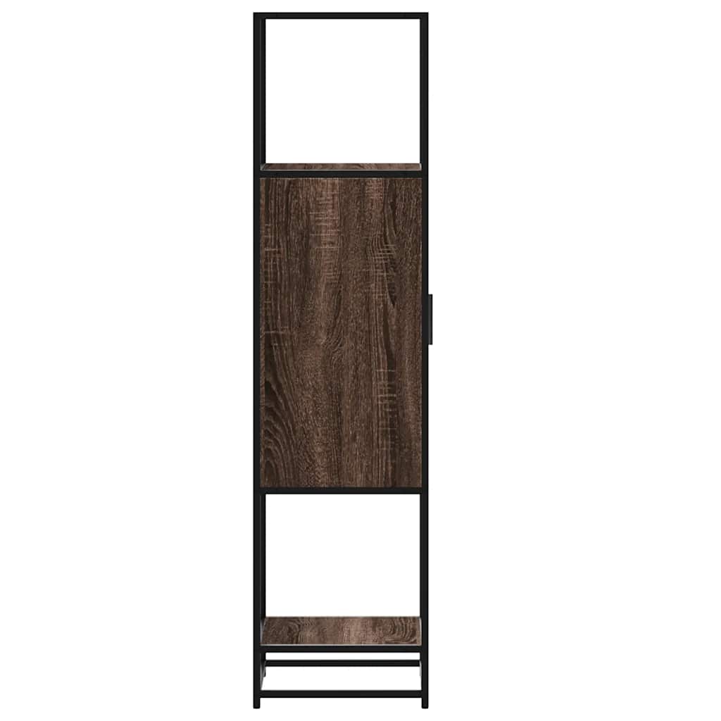 vidaXL Dulapuru stejar maro 35,5x35x139 cm lemn și metal prelucrat vidaXL Dulapuru stejar maro 35,5x35x139 cm lemn și metal prelucrat