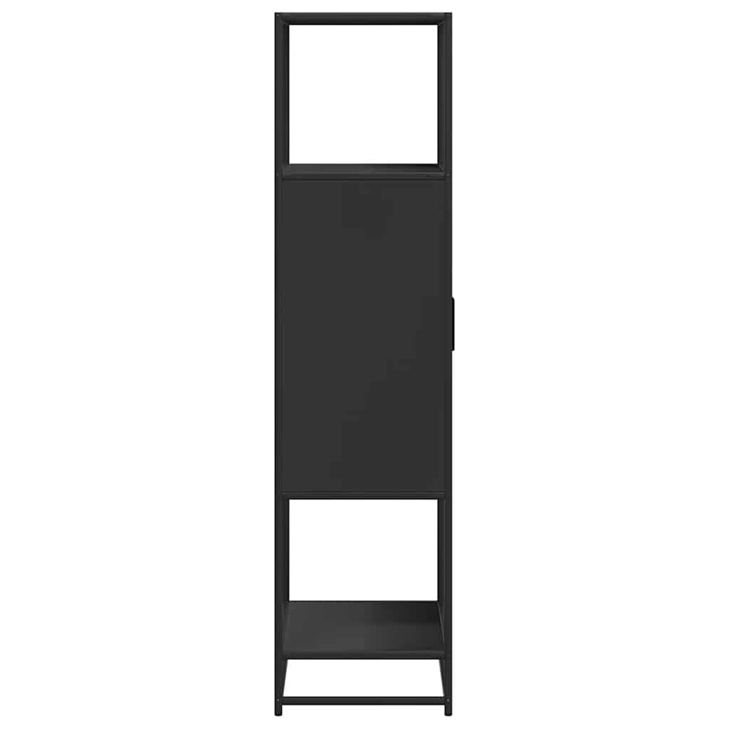 vidaXL Dulapuru negru 68x35x139 cm lemn și metal prelucrat vidaXL Dulapuru negru 68x35x139 cm lemn și metal prelucrat
