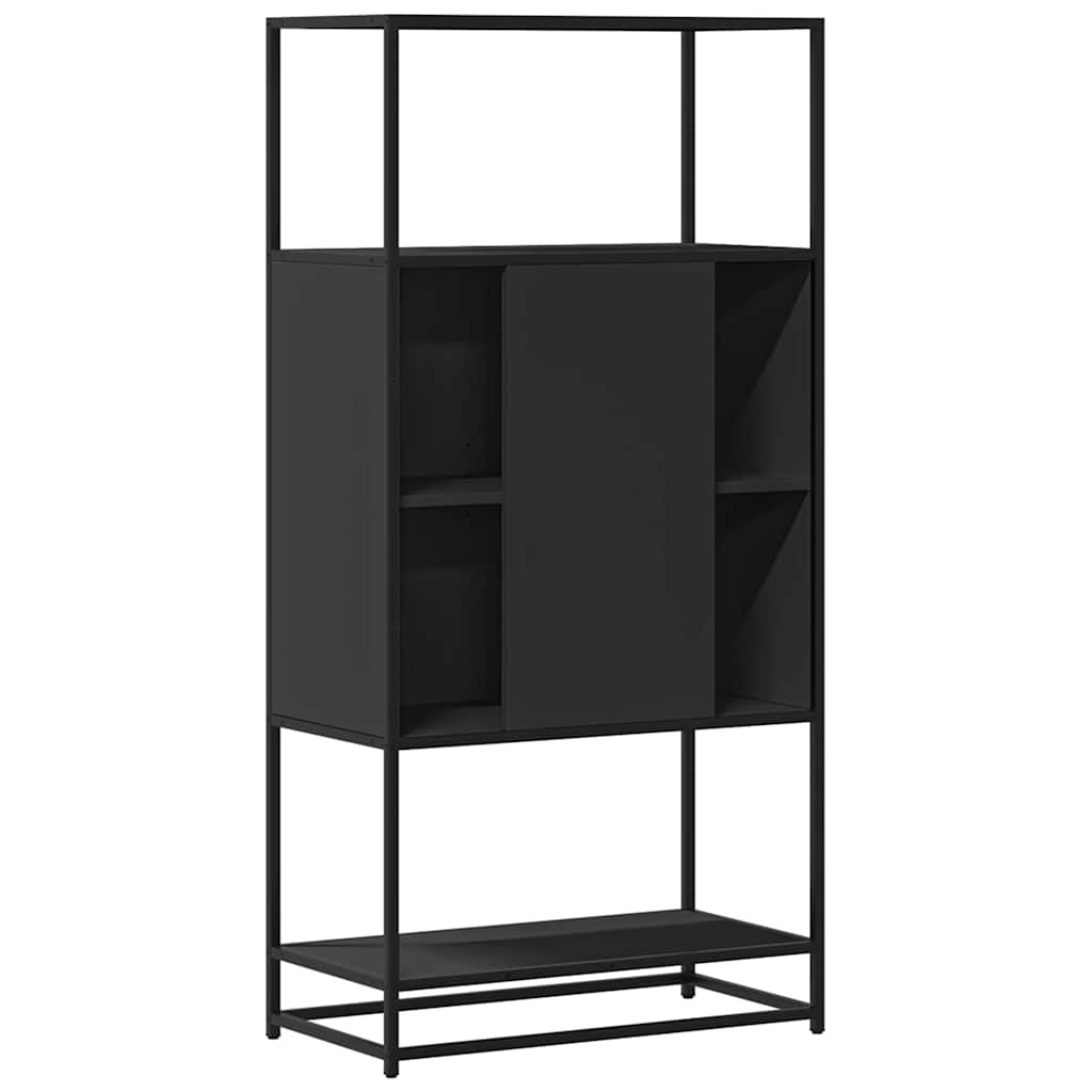 vidaXL Dulapuru negru 68x35x139 cm lemn și metal prelucrat vidaXL Dulapuru negru 68x35x139 cm lemn și metal prelucrat