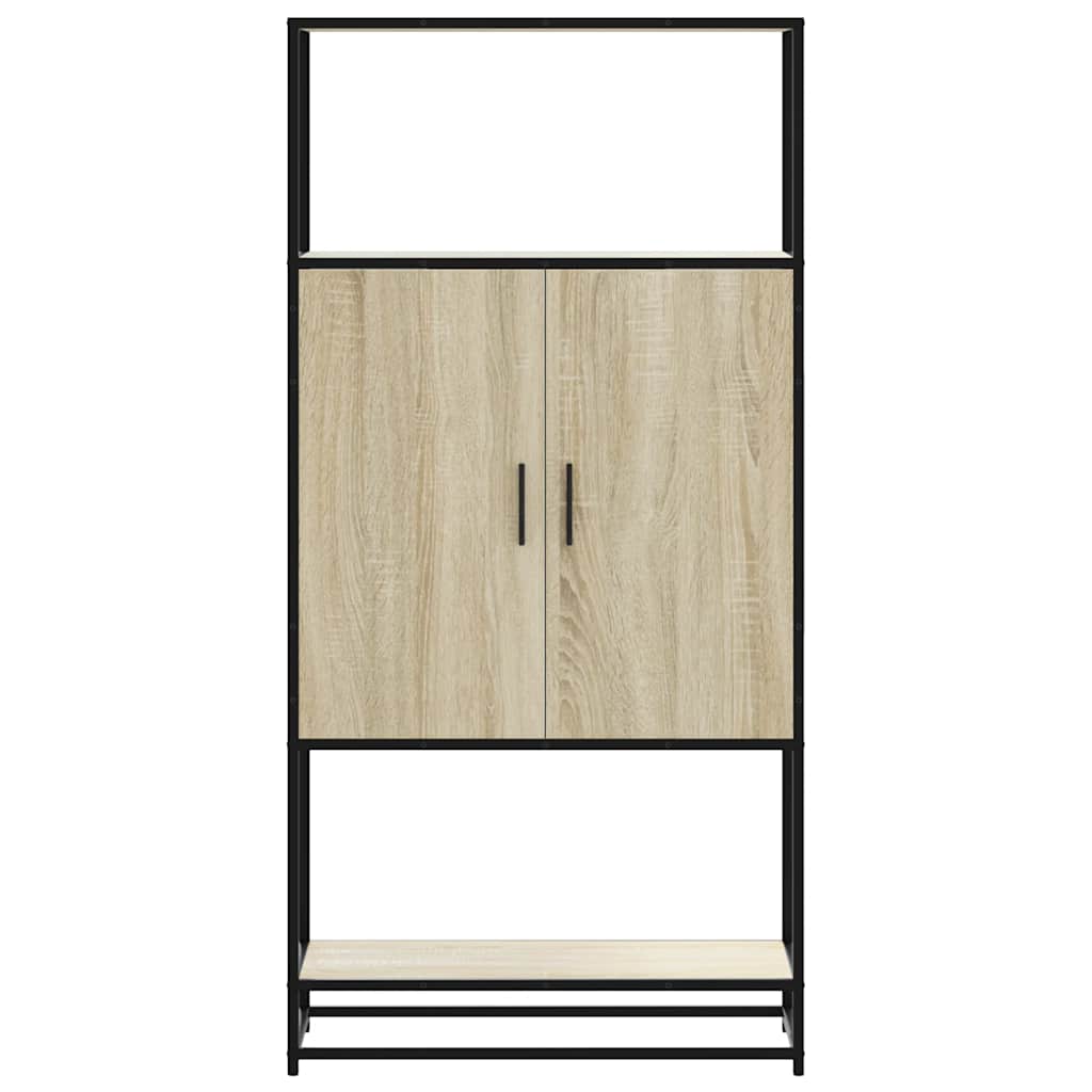 vidaXL Dulapuru Stejar Sonoma 68x35x139 cm lemn și metal prelucrat vidaXL Dulapuru Stejar Sonoma 68x35x139 cm lemn și metal prelucrat