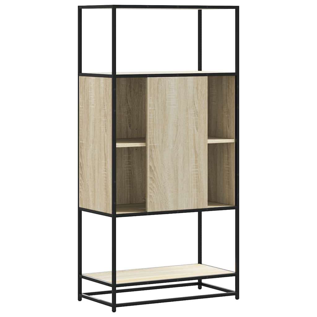 vidaXL Dulapuru Stejar Sonoma 68x35x139 cm lemn și metal prelucrat vidaXL Dulapuru Stejar Sonoma 68x35x139 cm lemn și metal prelucrat