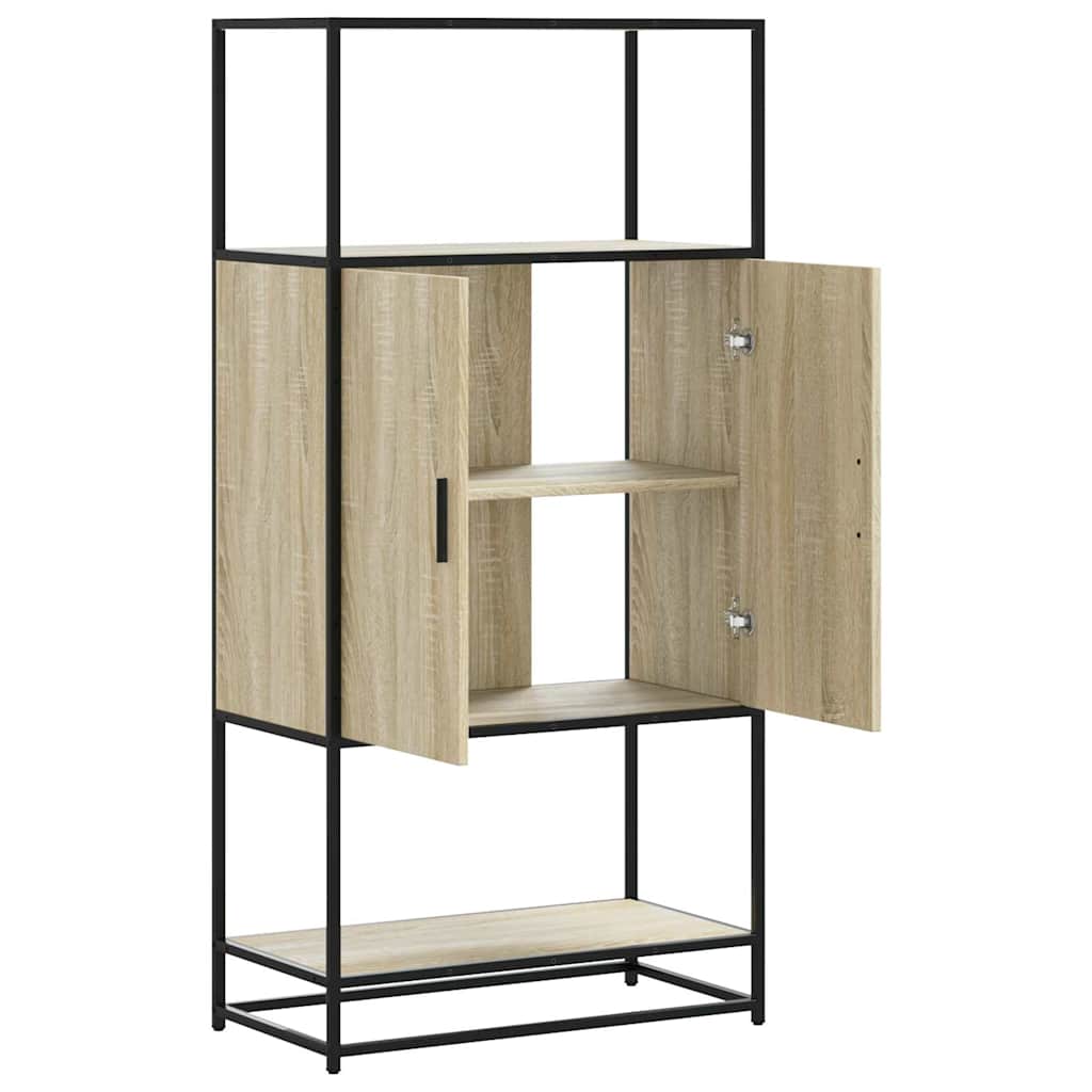 vidaXL Dulapuru Stejar Sonoma 68x35x139 cm lemn și metal prelucrat vidaXL Dulapuru Stejar Sonoma 68x35x139 cm lemn și metal prelucrat