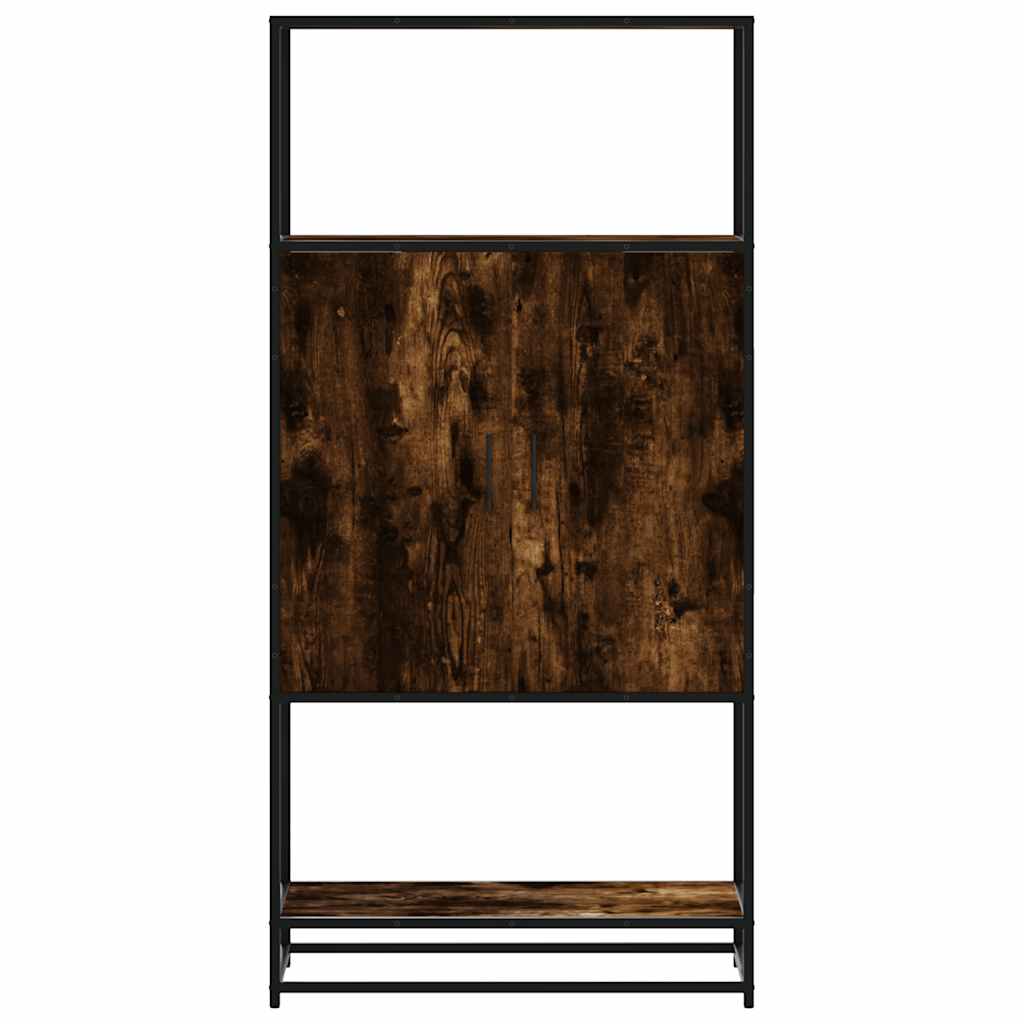 vidaXL Dulapuru stejar afumat 68x35x139 cm lemn și metal prelucrat vidaXL Dulapuru stejar afumat 68x35x139 cm lemn și metal prelucrat