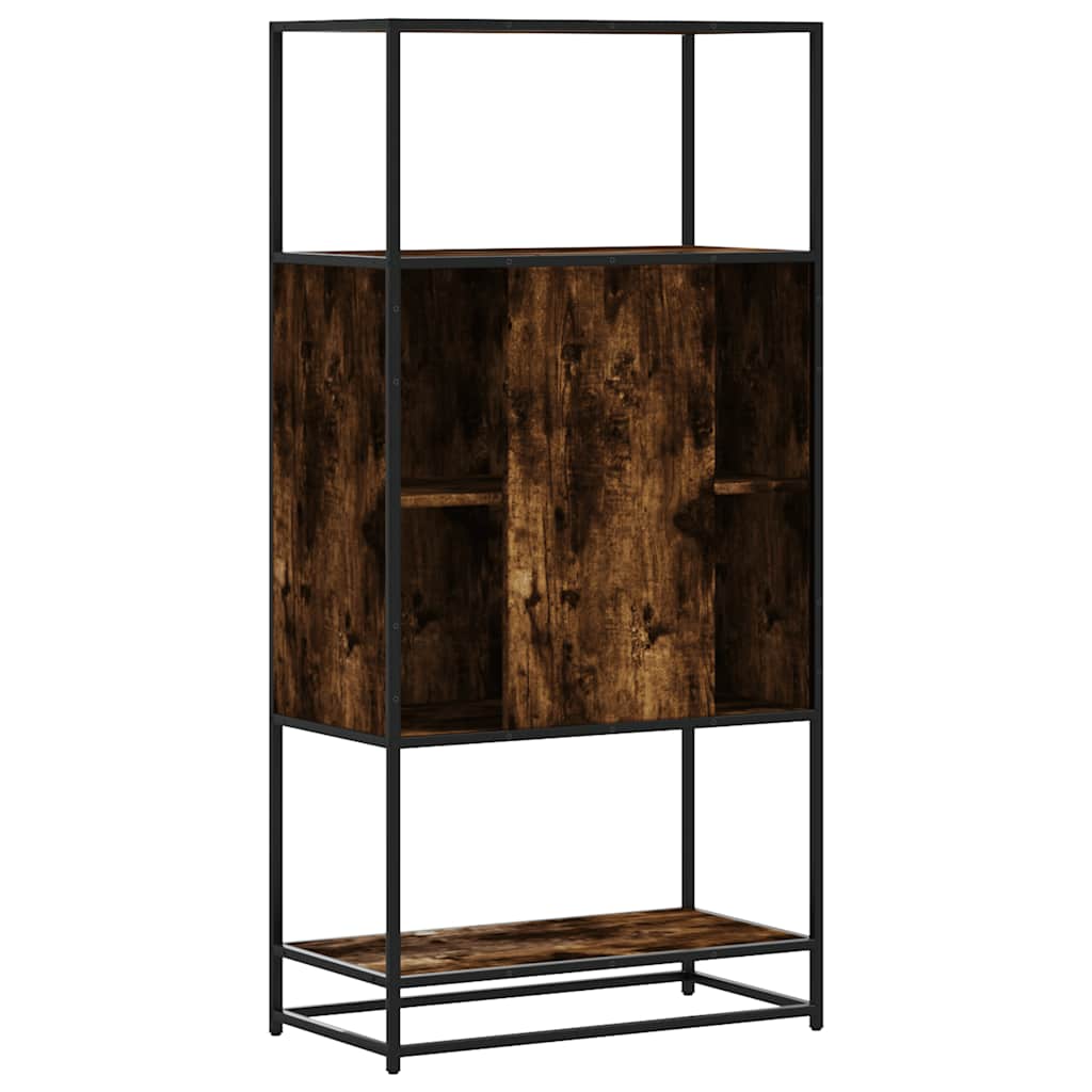vidaXL Dulapuru stejar afumat 68x35x139 cm lemn și metal prelucrat vidaXL Dulapuru stejar afumat 68x35x139 cm lemn și metal prelucrat