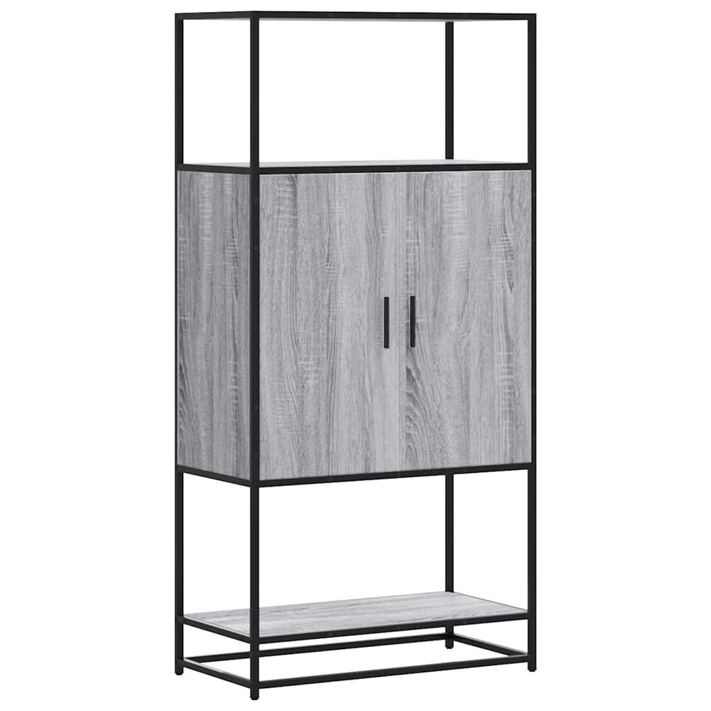 vidaXL Dulap nalt gri Sonoma 68x35x139 cm lemn prelucrat