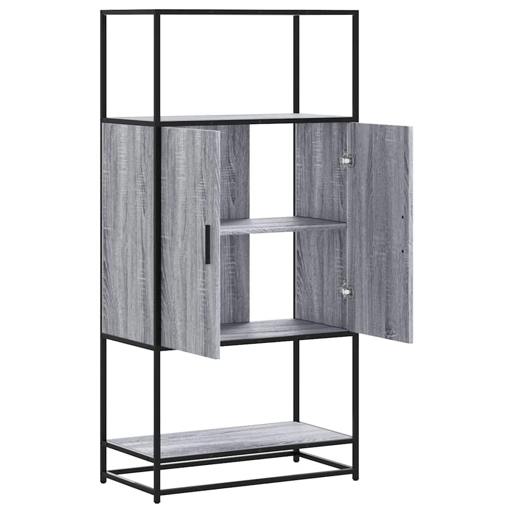 vidaXL Dulap nalt gri Sonoma 68x35x139 cm lemn prelucrat
