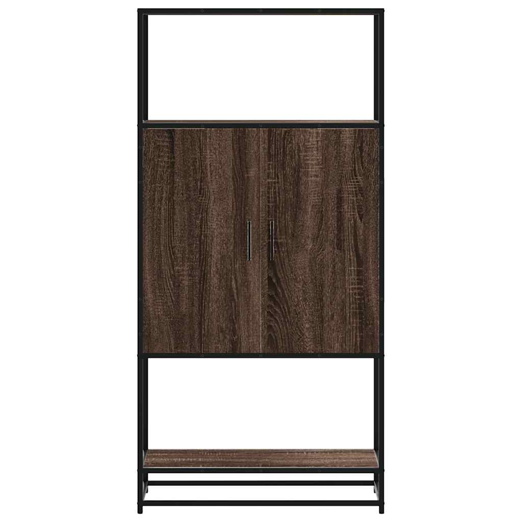 vidaXL Dulapuru Stejar maro 68x35x139 cm lemn și metal prelucrat vidaXL Dulapuru Stejar maro 68x35x139 cm lemn și metal prelucrat