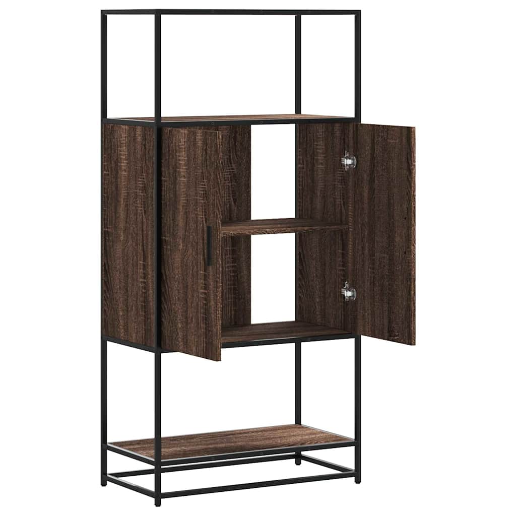 vidaXL Dulapuru Stejar maro 68x35x139 cm lemn și metal prelucrat vidaXL Dulapuru Stejar maro 68x35x139 cm lemn și metal prelucrat