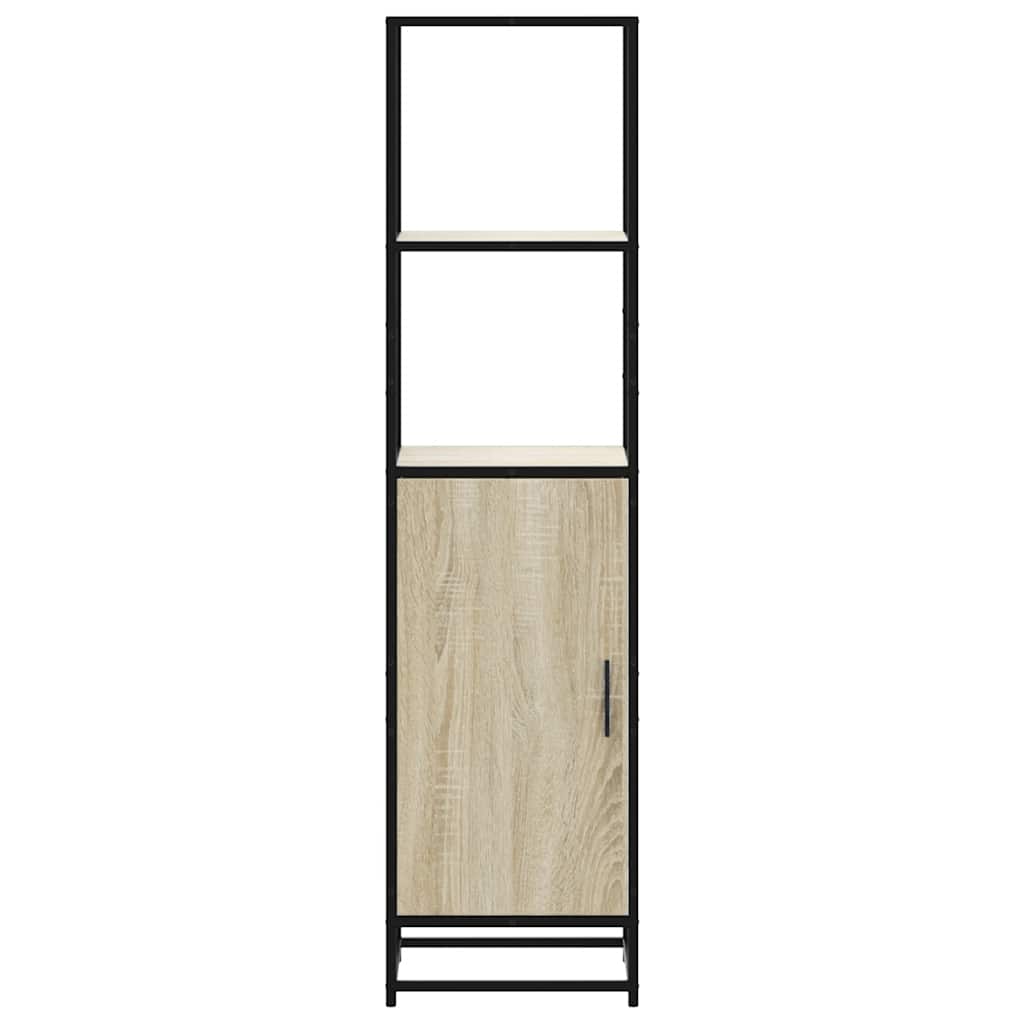vidaXL Dulapuru Stejar Sonoma 35,5x35x139 cm lemn și metal prelucrat vidaXL Dulapuru Stejar Sonoma 35,5x35x139 cm lemn și metal prelucrat