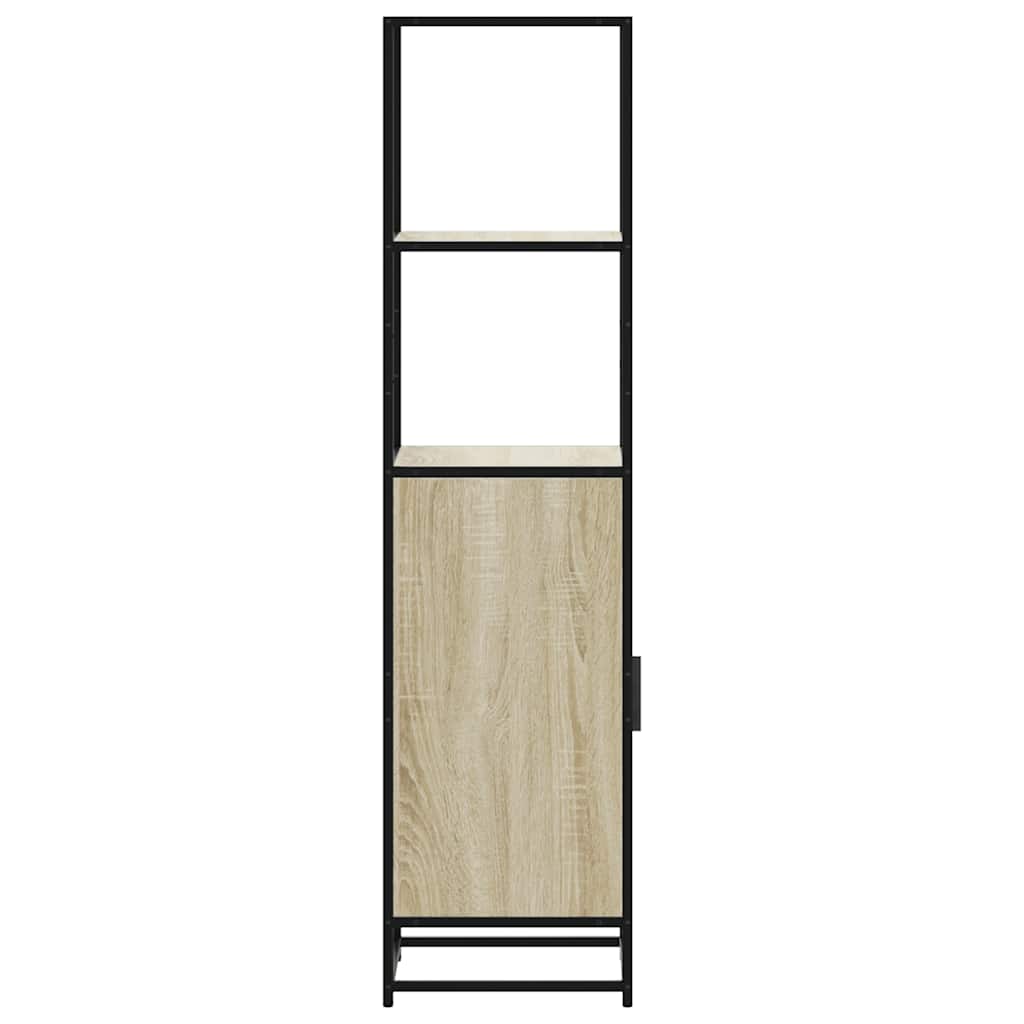 vidaXL Dulapuru Stejar Sonoma 35,5x35x139 cm lemn și metal prelucrat vidaXL Dulapuru Stejar Sonoma 35,5x35x139 cm lemn și metal prelucrat
