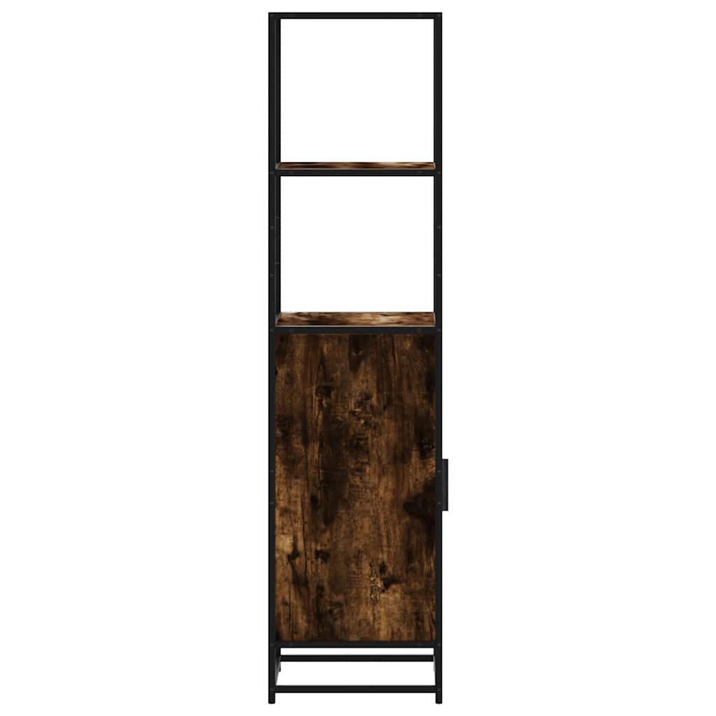 vidaXL Dulapuru stejar afumat 35,5x35x139 cm lemn și metal prelucrat vidaXL Dulapuru stejar afumat 35,5x35x139 cm lemn și metal prelucrat
