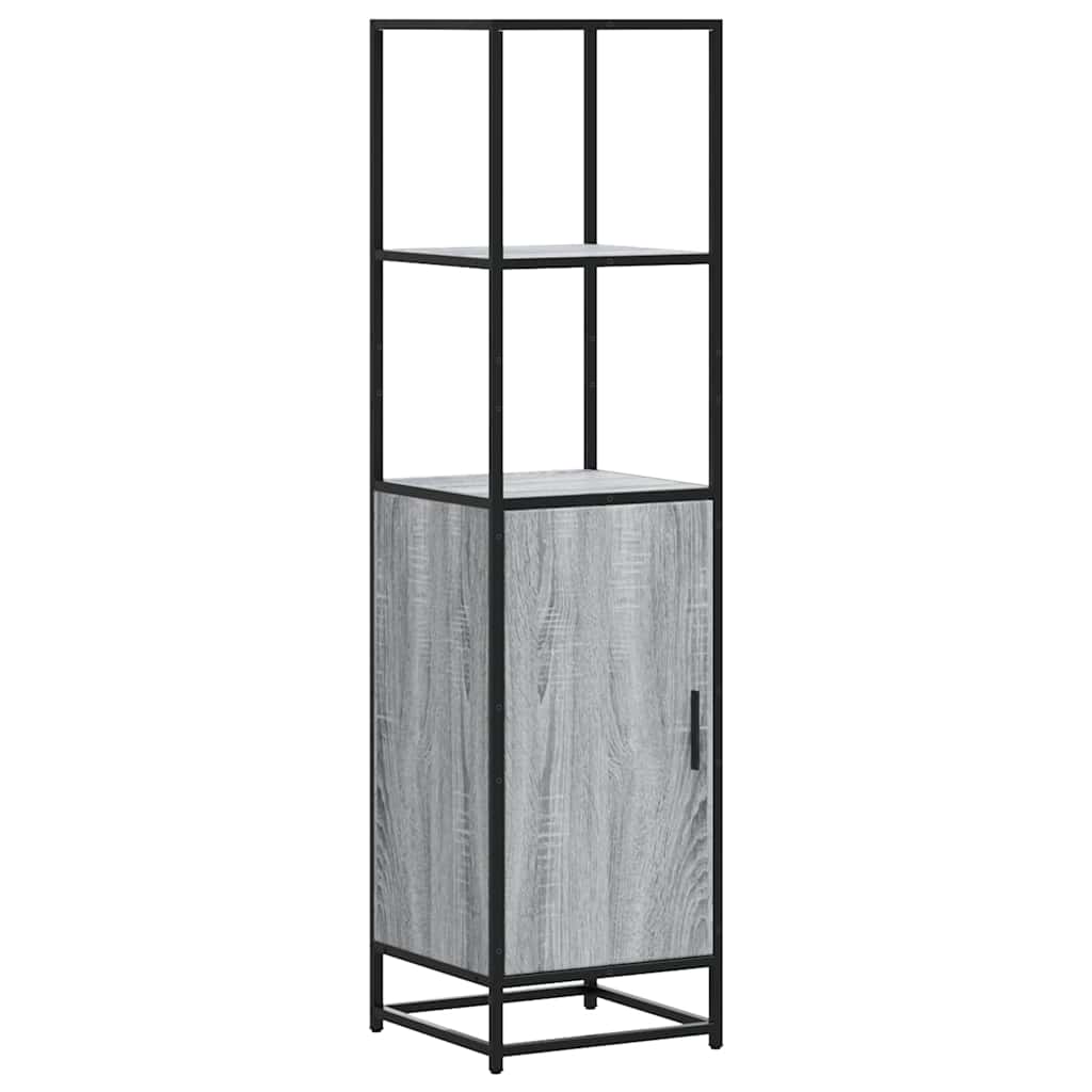 vidaXL Dulap nalt gri Sonoma 35,5x35x139 cm lemn prelucrat