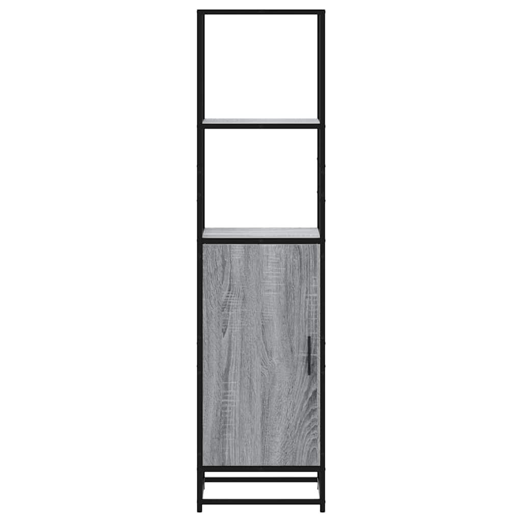vidaXL Dulap nalt gri Sonoma 35,5x35x139 cm lemn prelucrat
