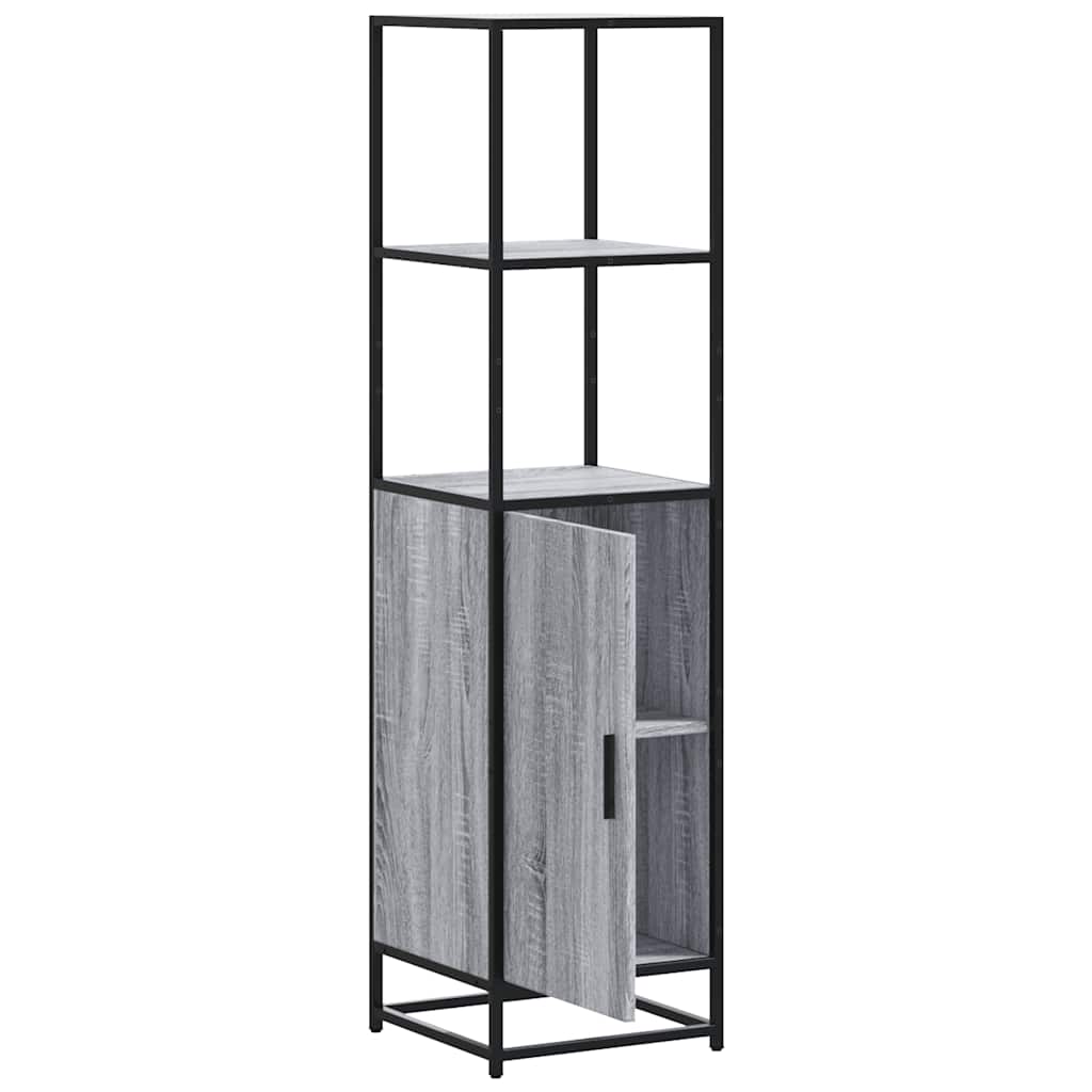 vidaXL Dulap nalt gri Sonoma 35,5x35x139 cm lemn prelucrat