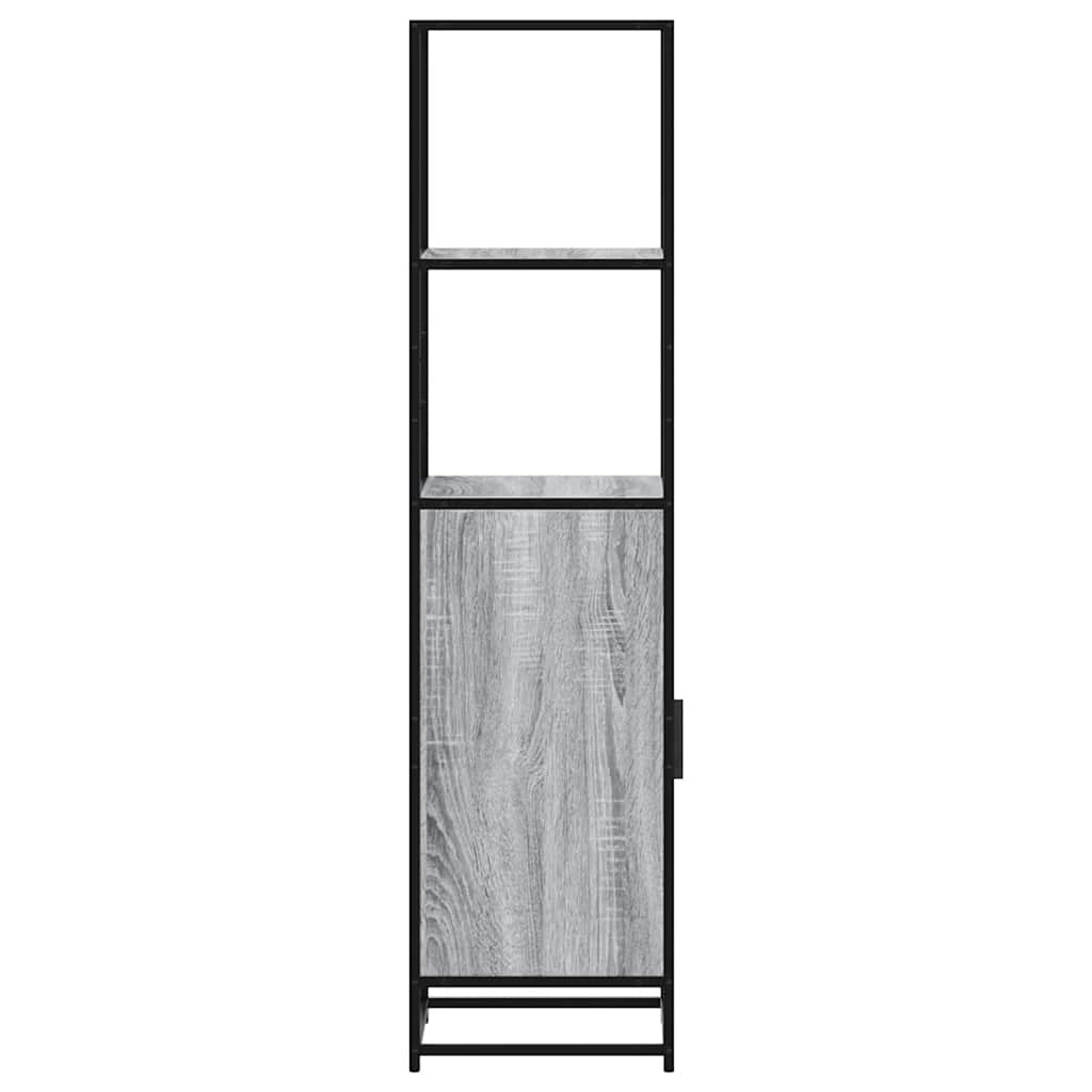 vidaXL Dulap nalt gri Sonoma 35,5x35x139 cm lemn prelucrat