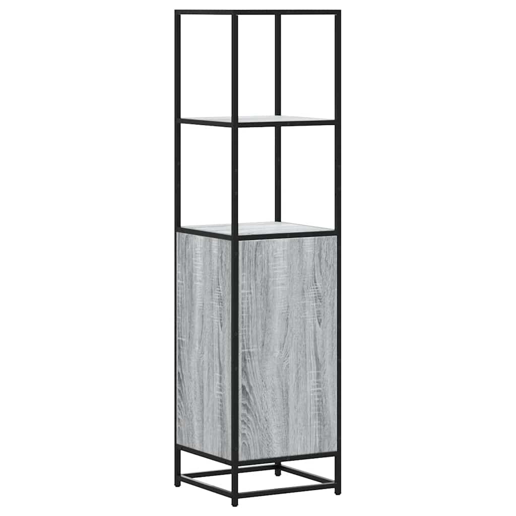 vidaXL Dulap nalt gri Sonoma 35,5x35x139 cm lemn prelucrat