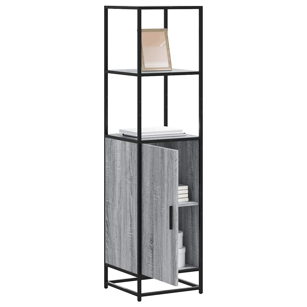 vidaXL Dulap nalt gri Sonoma 35,5x35x139 cm lemn prelucrat