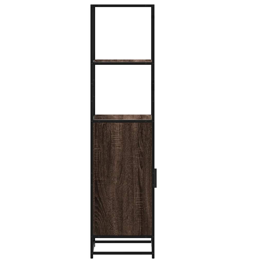 vidaXL Dulapuru stejar maro 35,5x35x139 cm lemn și metal prelucrat vidaXL Dulapuru stejar maro 35,5x35x139 cm lemn și metal prelucrat