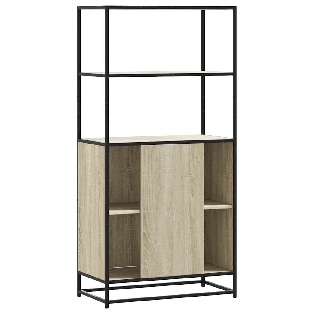 vidaXL Dulapuru Stejar Sonoma 68x35x139 cm lemn și metal prelucrat vidaXL Dulapuru Stejar Sonoma 68x35x139 cm lemn și metal prelucrat