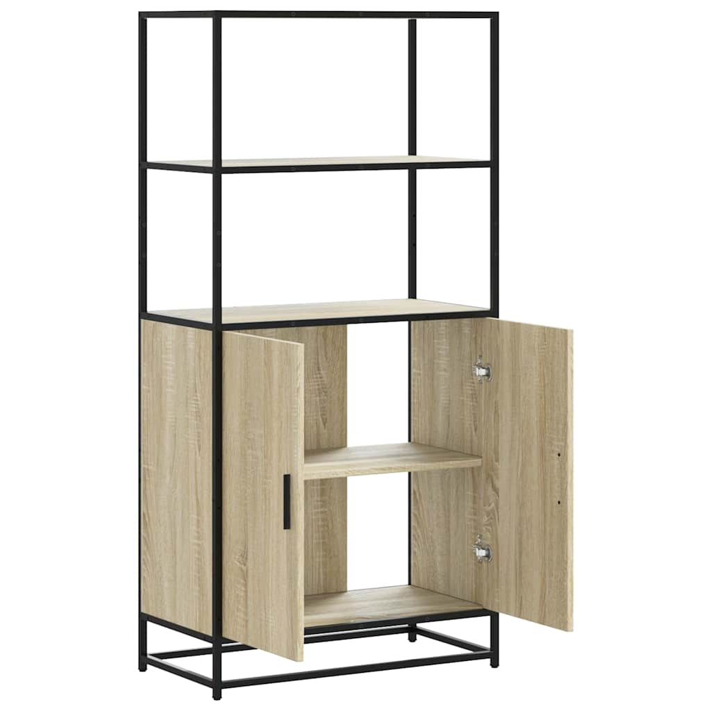 vidaXL Dulapuru Stejar Sonoma 68x35x139 cm lemn și metal prelucrat vidaXL Dulapuru Stejar Sonoma 68x35x139 cm lemn și metal prelucrat