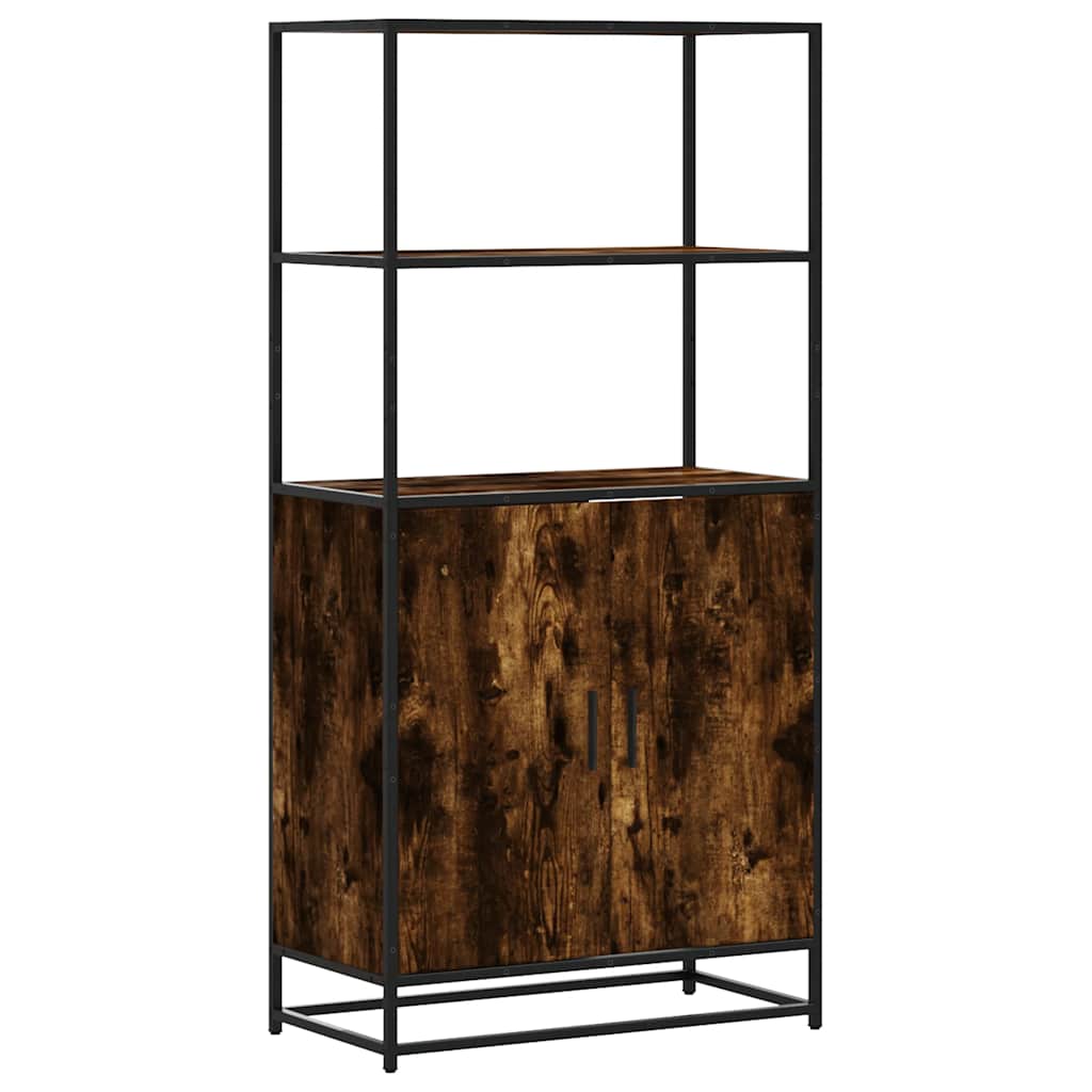 vidaXL Dulapuru stejar afumat 68x35x139 cm lemn și metal prelucrat vidaXL Dulapuru stejar afumat 68x35x139 cm lemn și metal prelucrat