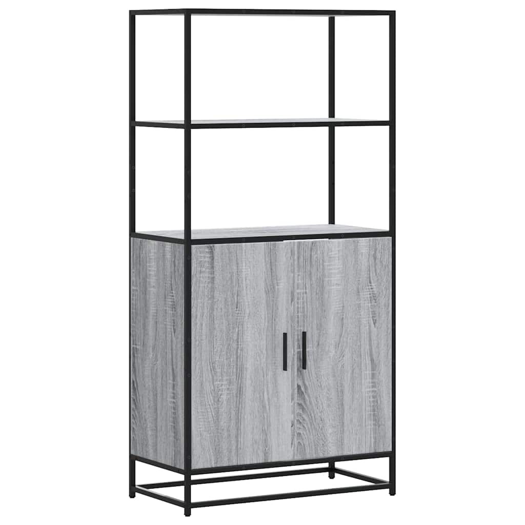 vidaXL Dulap nalt gri Sonoma 68x35x139 cm lemn prelucrat