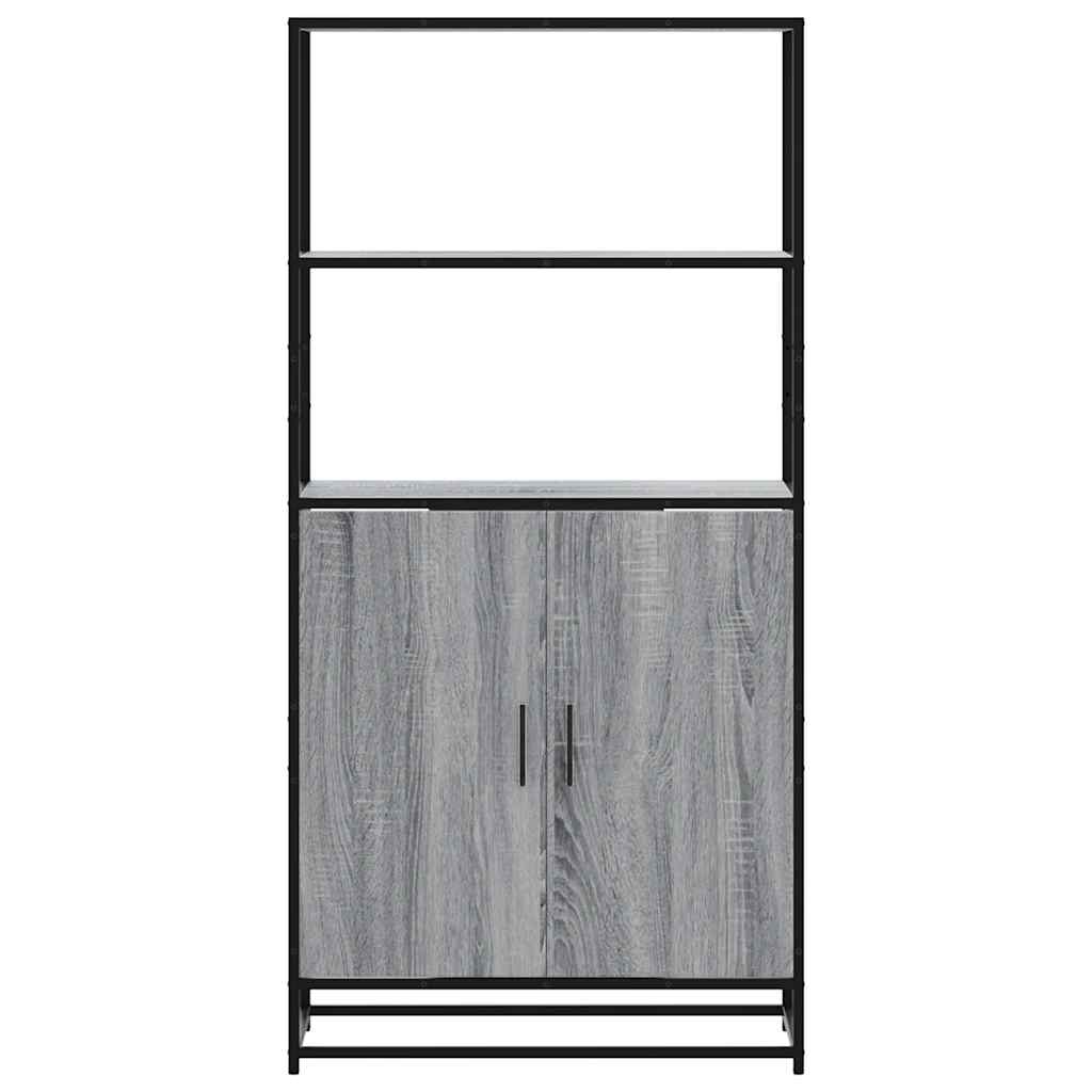 vidaXL Dulap nalt gri Sonoma 68x35x139 cm lemn prelucrat