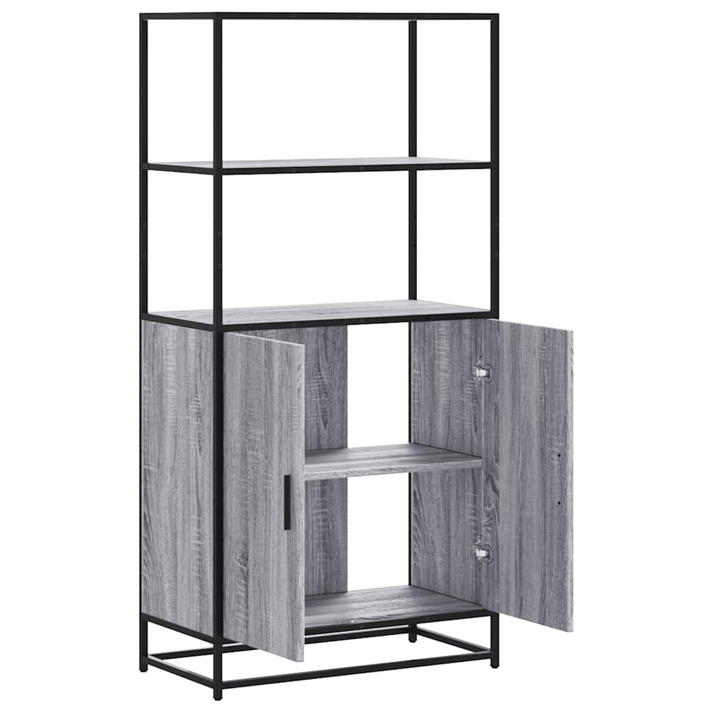 vidaXL Dulap nalt gri Sonoma 68x35x139 cm lemn prelucrat