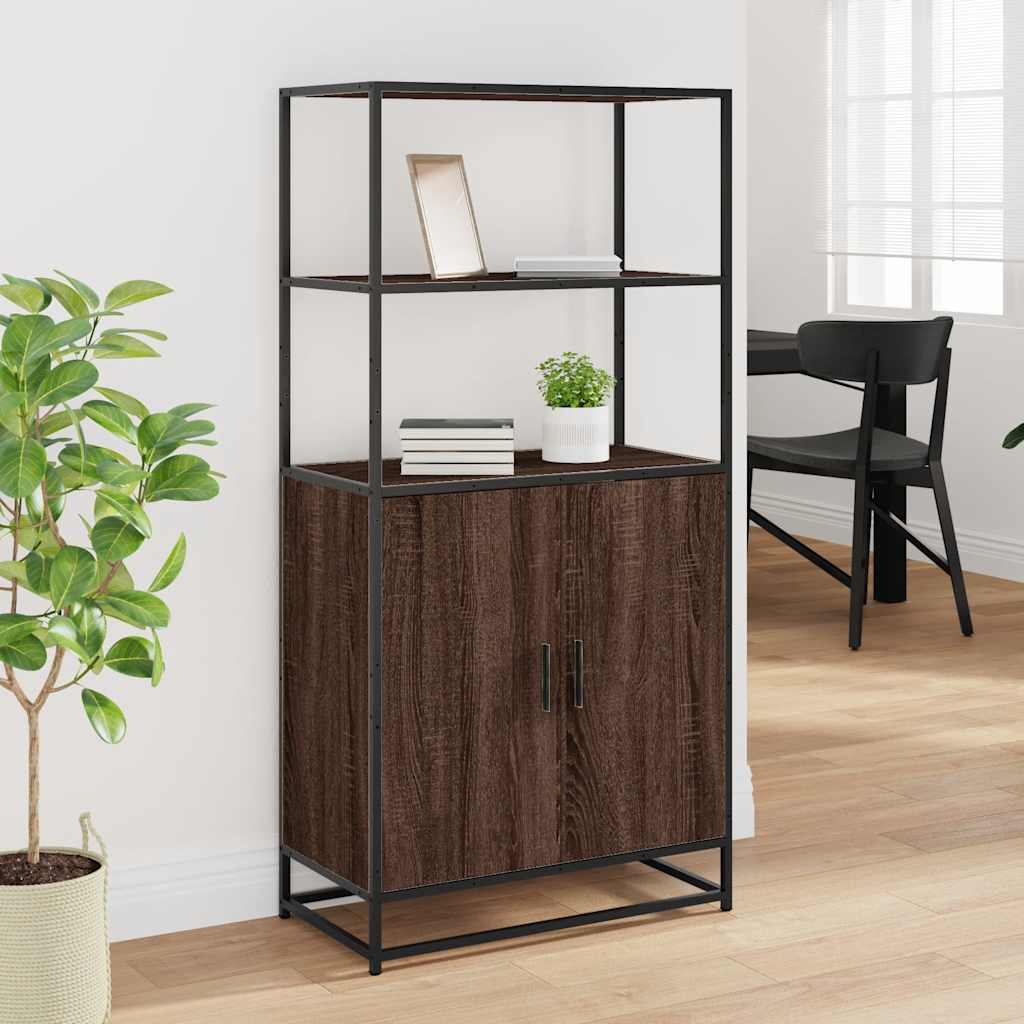 vidaXL Dulapuru Stejar maro 68x35x139 cm lemn și metal prelucrat vidaXL Dulapuru Stejar maro 68x35x139 cm lemn și metal prelucrat