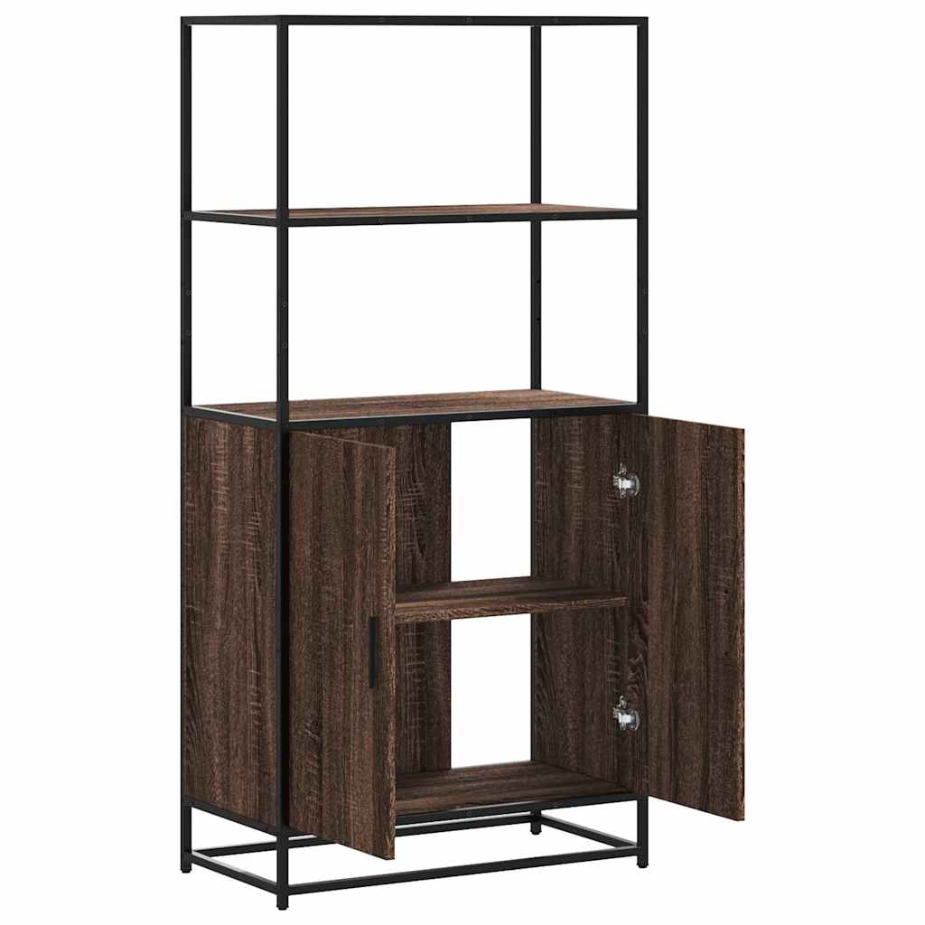vidaXL Dulapuru Stejar maro 68x35x139 cm lemn și metal prelucrat vidaXL Dulapuru Stejar maro 68x35x139 cm lemn și metal prelucrat
