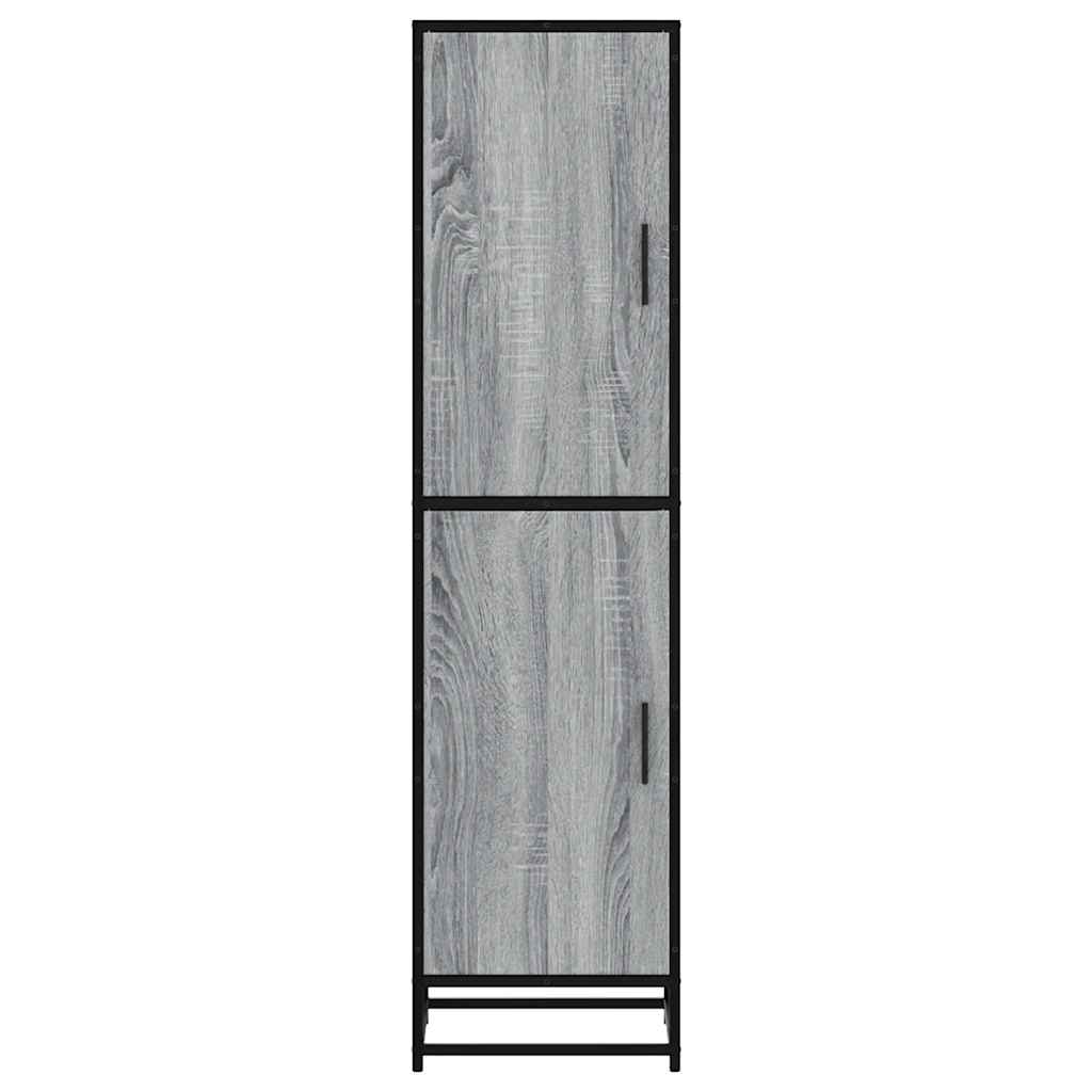 vidaXL Dulap nalt gri Sonoma 35,5x35x139 cm lemn prelucrat