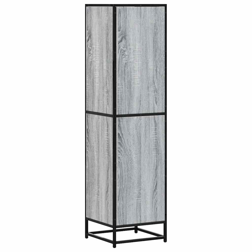 vidaXL Dulap nalt gri Sonoma 35,5x35x139 cm lemn prelucrat