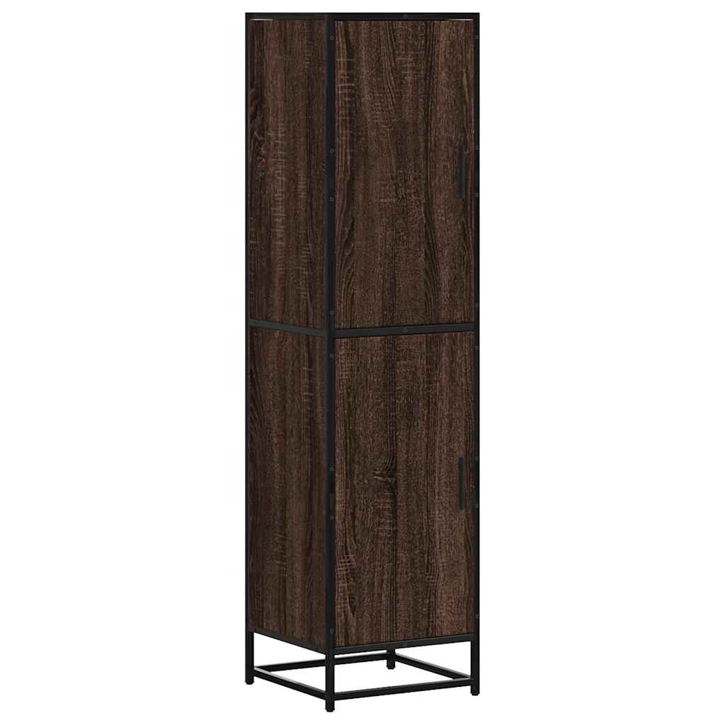 vidaXL Dulapuru stejar maro 35,5x35x139 cm lemn și metal prelucrat vidaXL Dulapuru stejar maro 35,5x35x139 cm lemn și metal prelucrat