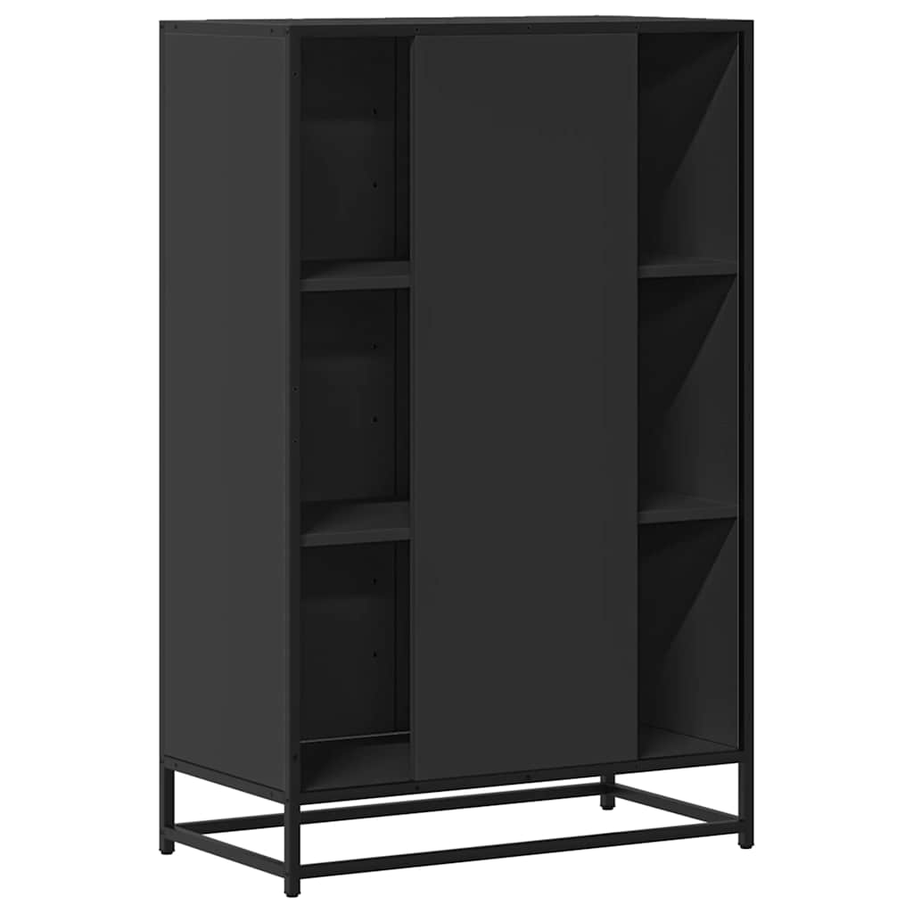 vidaXL Dulapuru negru 68x35x106,5 cm lemn și metal prelucrat vidaXL Dulapuru negru 68x35x106,5 cm lemn și metal prelucrat
