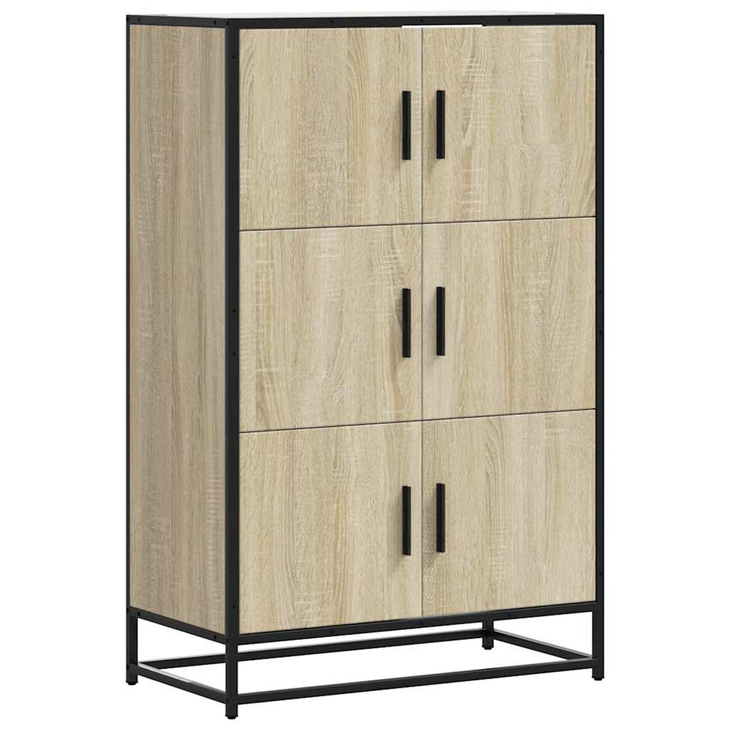 vidaXL Dulapuru Stejar Sonoma 68x35x106,5 cm lemn și metal prelucrat vidaXL Dulapuru Stejar Sonoma 68x35x106,5 cm lemn și metal prelucrat